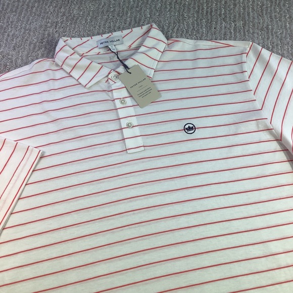 Peter Millar Other - Peter Millar Crown Pima Cotton Golf Polo Striped Polo Shirt Mens Size XL NWT
